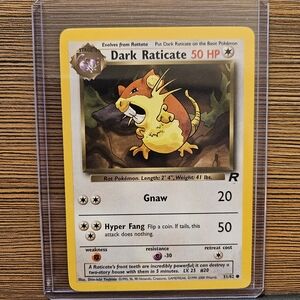 Dark Raticate Pokémon Card